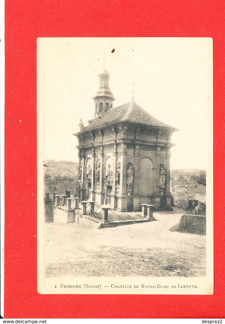 FRIBOURG SUISSE Cpa Chapelle De Notre Dame De Lorette   2  Fransic - Chapelle