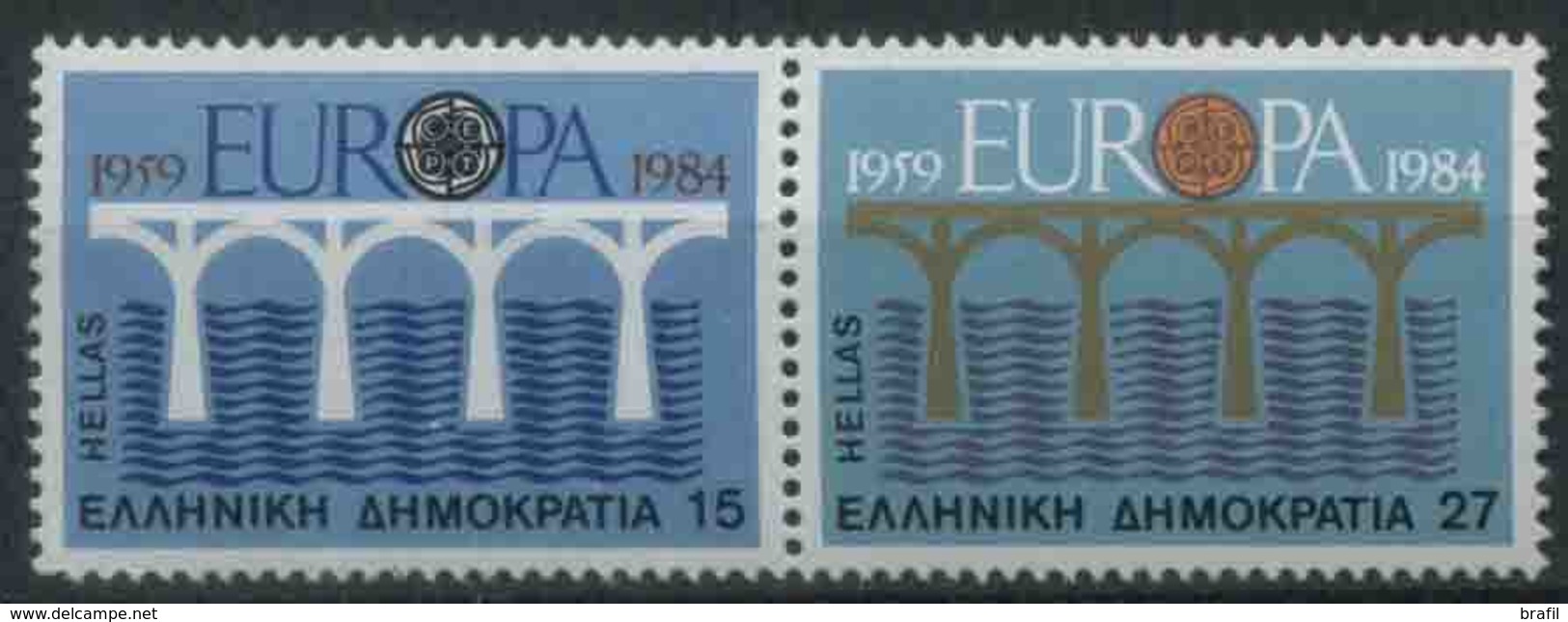 1984 Europa C.E.P.T., Grecia , Serie Completa Nuova (**) - 1984