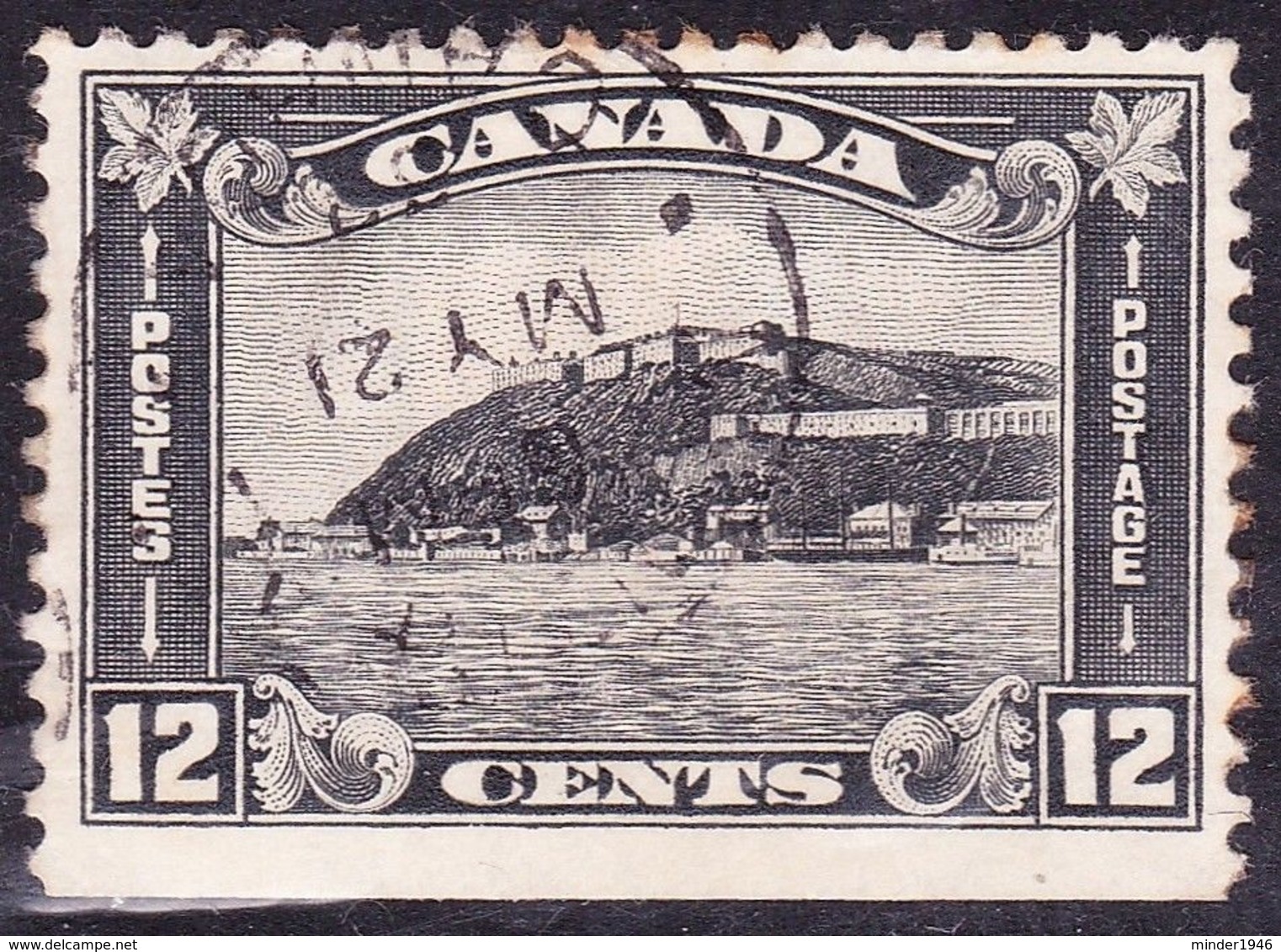CANADA 1930 12 Cent Grey-Black The Old Citadel Quebec SG300 Fine Used - Used Stamps