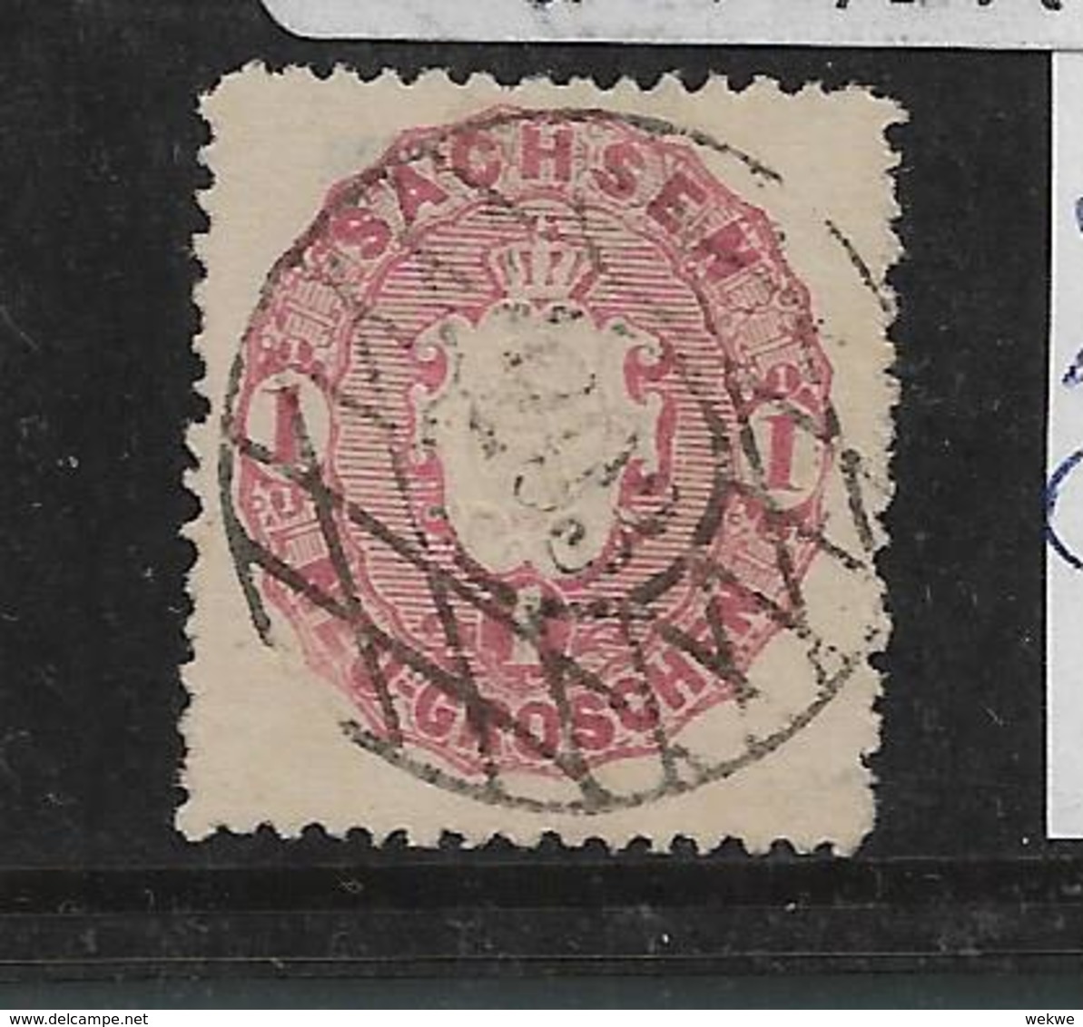 D-Sac083 / Sachsen - Mi.Nr. 16b, Stempel 203, Waldkirchen (+ 75,00) - Saxe