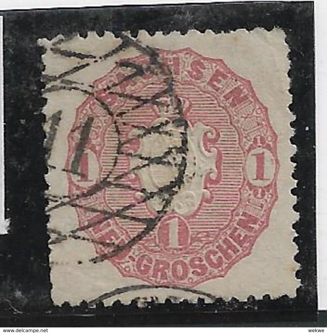 D-Sac084 / Sachsen - Mi.Nr. 16b, Stempel  11, Altenburg - Saxe