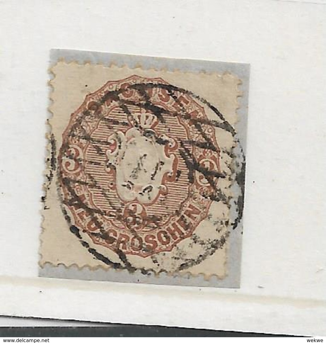 D-Sac086 / Sachsen - Mi.Nr. 18b, Stempel 115 O - Sachsen