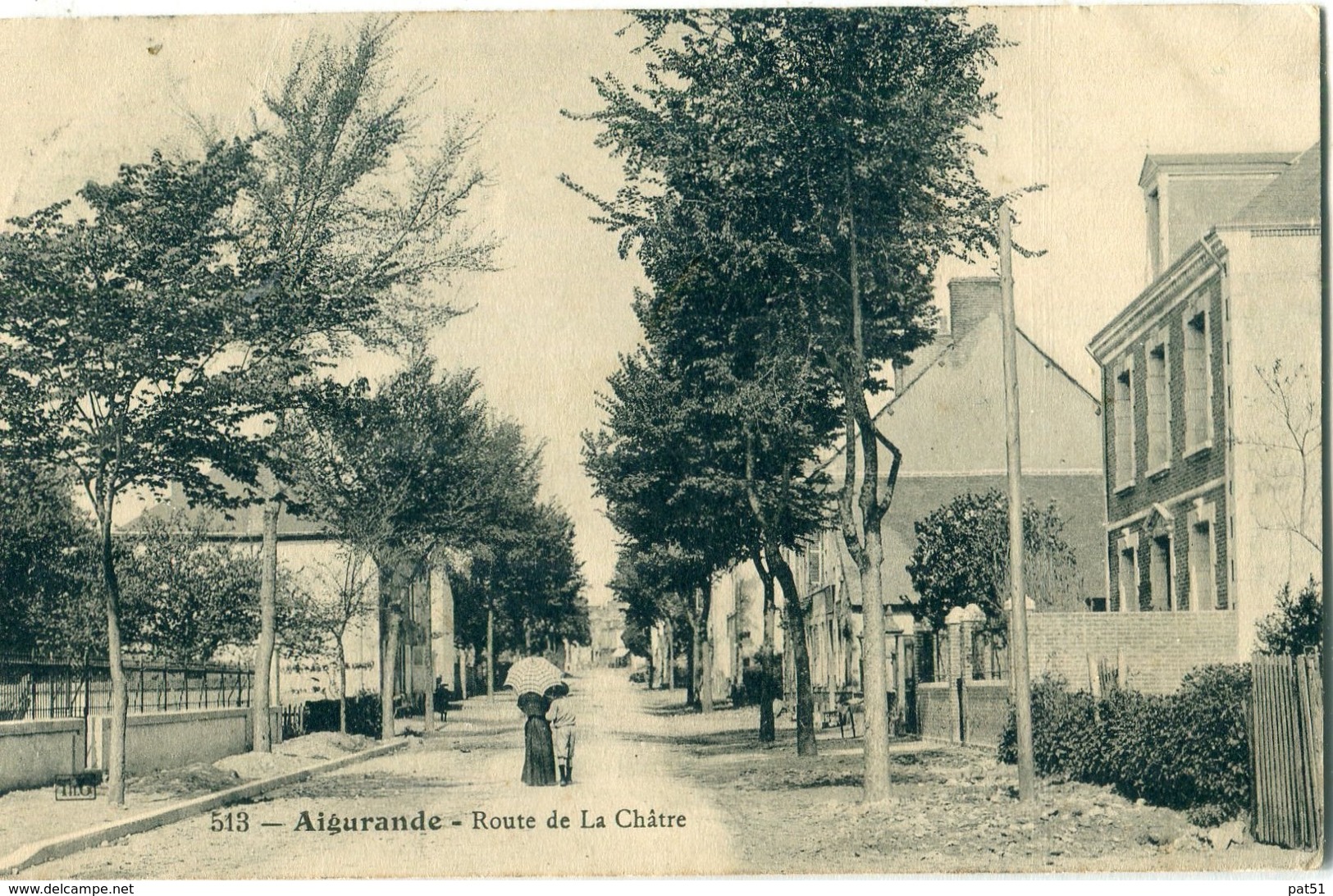 36 - Aigurande : Route De La Châtre - Autres & Non Classés