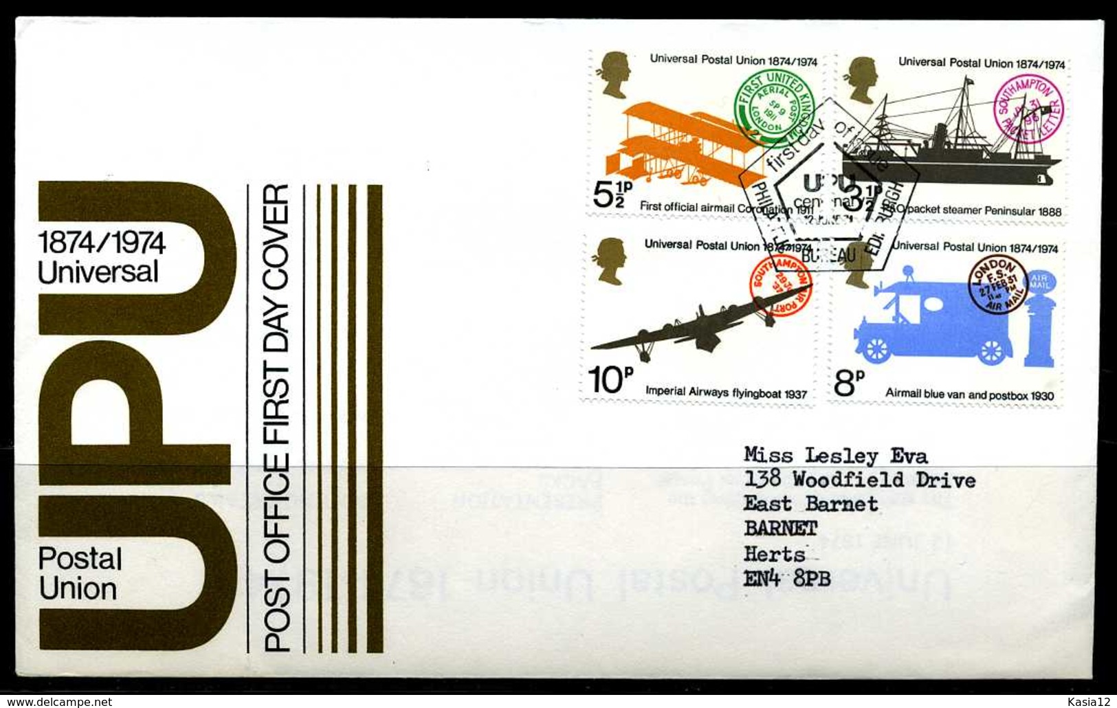 E02168)Grossbritannien FDC 650/3 - 1971-1980 Dezimalausgaben