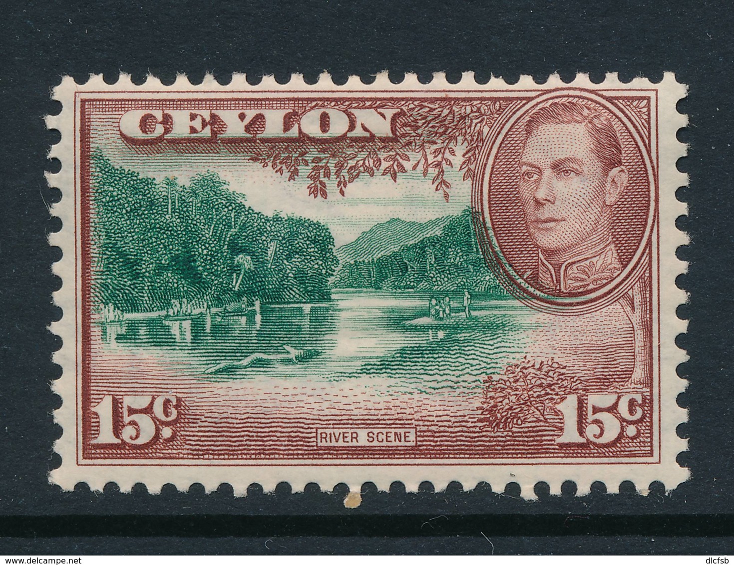 CEYLON, 1938 15c Wmk Sideways Light MM - Ceylon (...-1947)