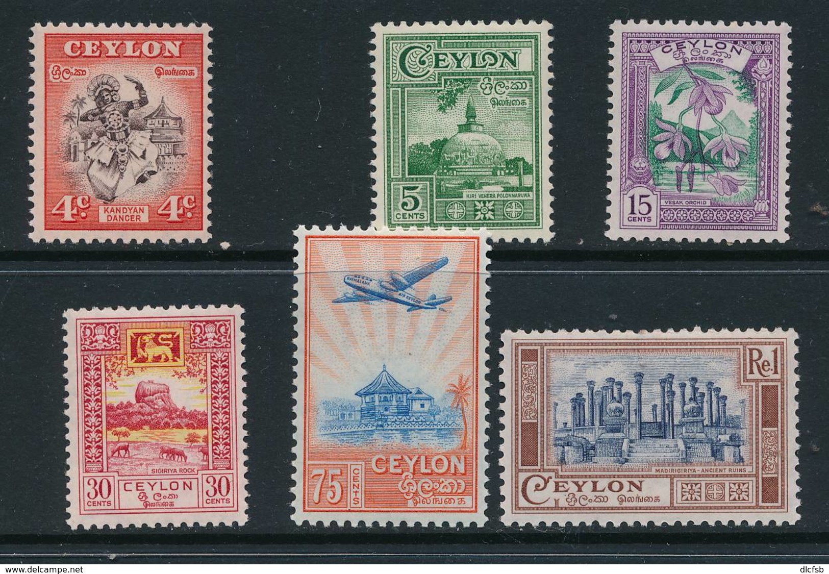 CEYLON, 1950 Set, Cat £15 - Ceylon (...-1947)