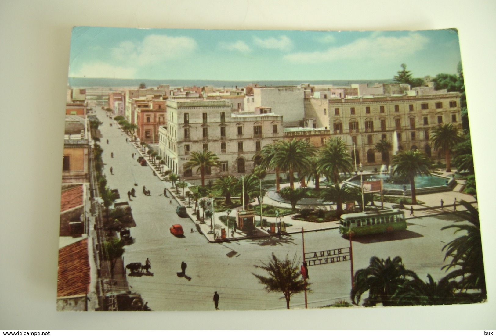 TRAPANI   OIL AGIP FILOBUS    SICILIA   VIAGGIATA  COME DA FOTO BOLLO  RIMOSSO - Trapani