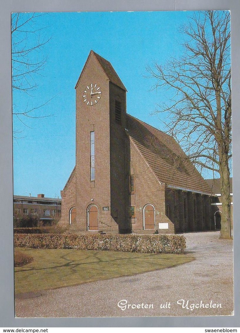 NL.- GROETEN UIT UGCHELEN. NED. HERV. KERK. - Gruss Aus.../ Gruesse Aus...