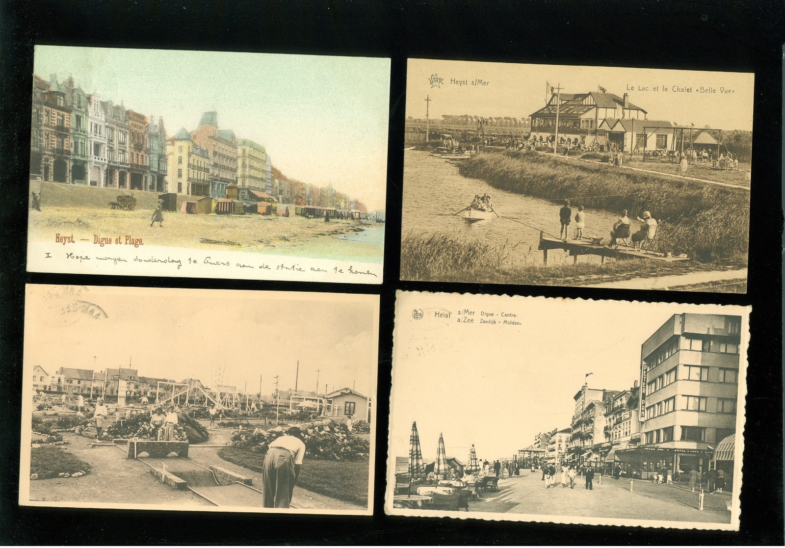 Beau lot de 50 cartes postales de Belgique  la côte Heyst sur Mer     Mooi lot van 50 postkaarten van België kust  Heist