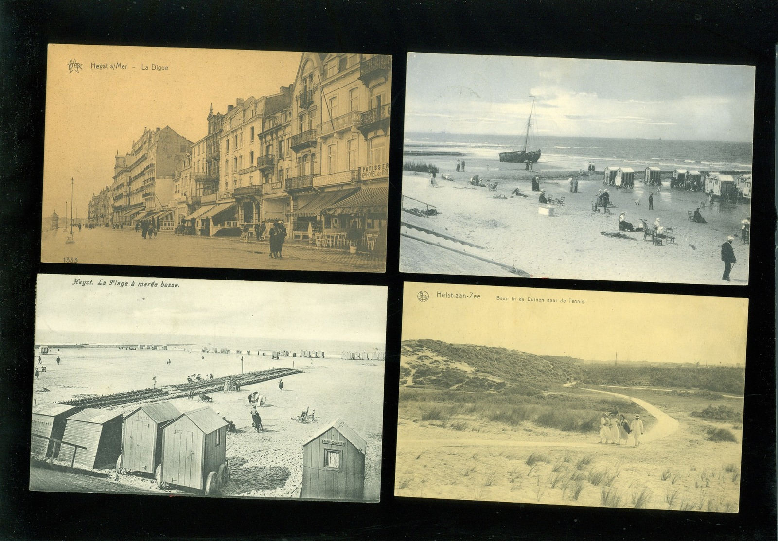 Beau lot de 50 cartes postales de Belgique  la côte Heyst sur Mer     Mooi lot van 50 postkaarten van België kust  Heist