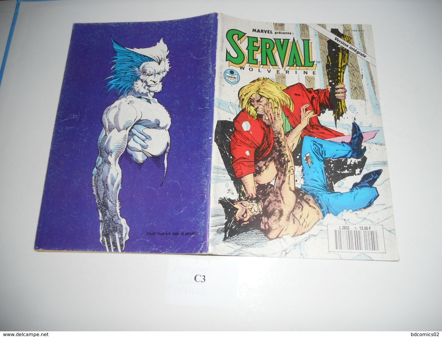 Serval Wolverine Semic N°5 Avec Poster Au Centre C3 - Volverine