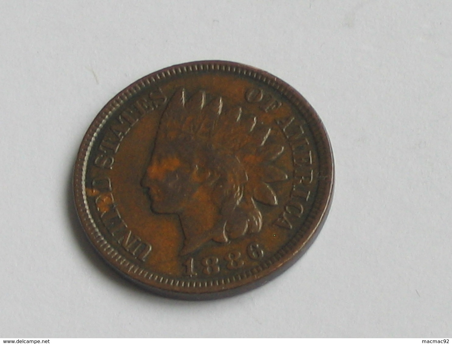 RARE !!!!   1 Cent 1886  Indian Head - Etats-unis - USA  ***** EN ACHAT IMMEDIAT  ***** - 1859-1909: Indian Head