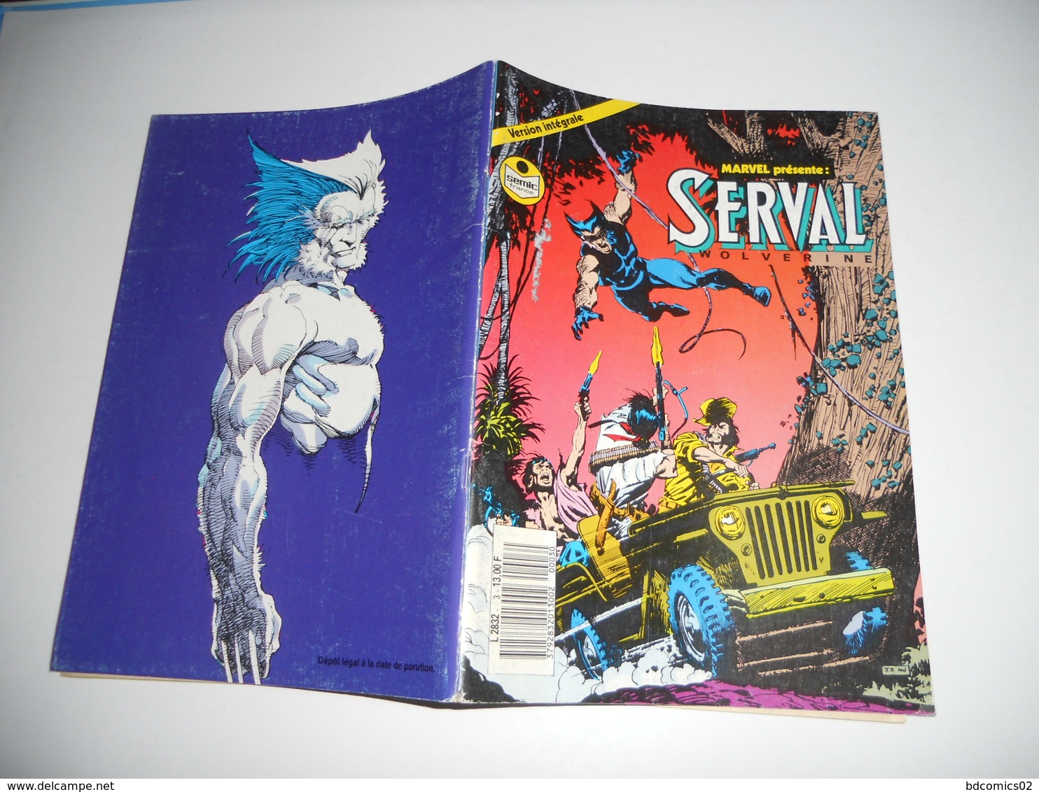 Serval Wolverine Semic N°3 Avec Poster Au Centre TBE - Volverine