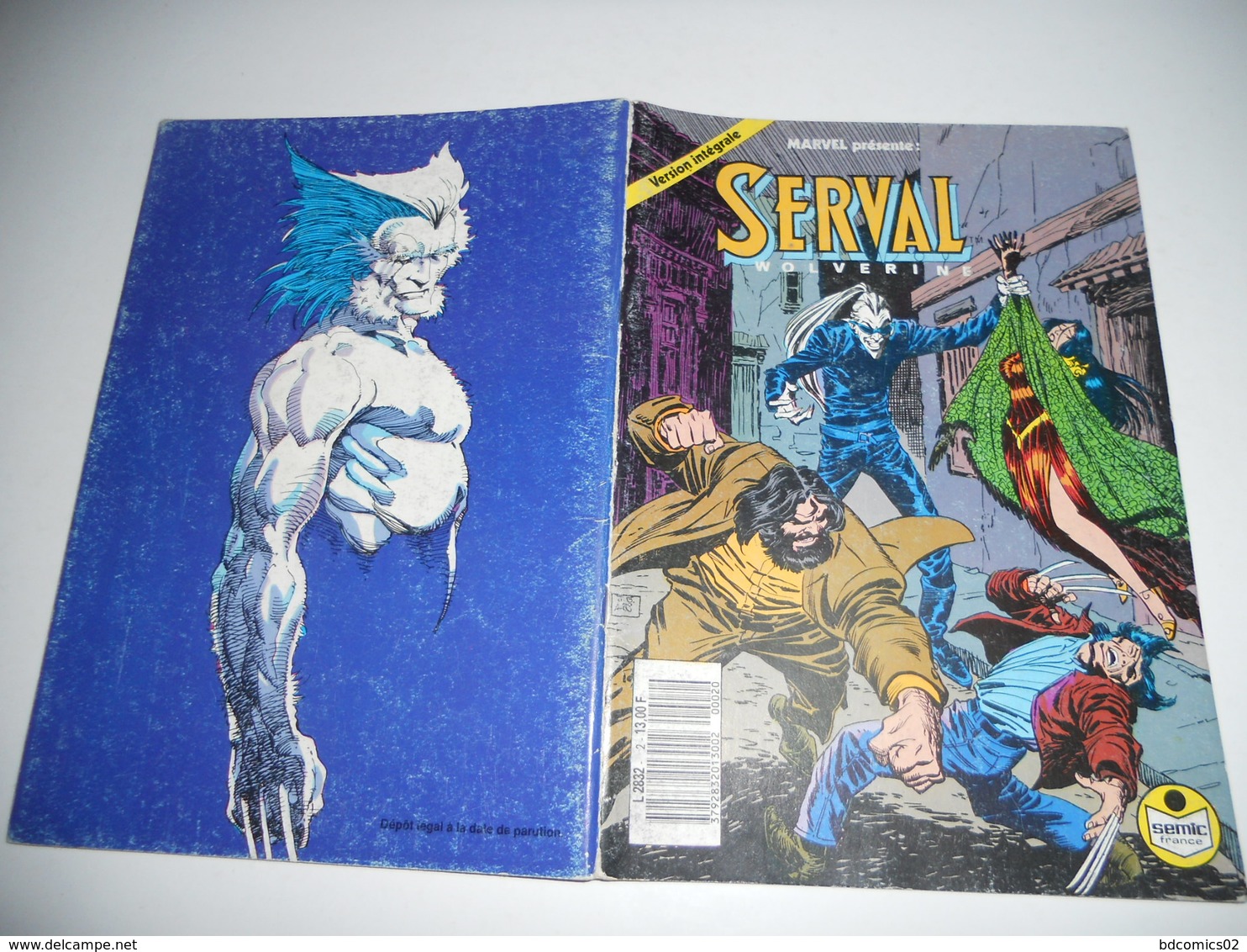 Serval Wolverine Semic N°2 Avec Poster Au Centre TBE - Volverine