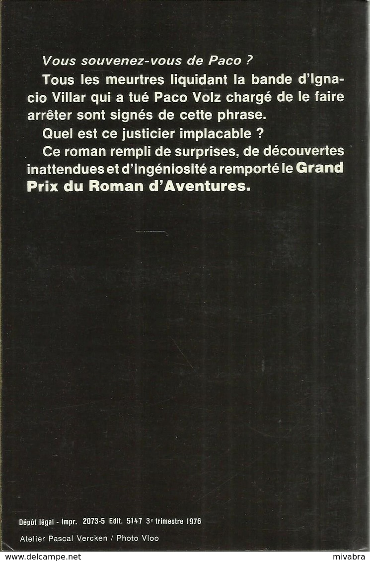 VOUS SOUVENEZ-VOUS DE PACO? - EXBRAYAT - LE LIVRE DE POCHE POLICIER N° 4766 - 1976 - Champs-Elysées