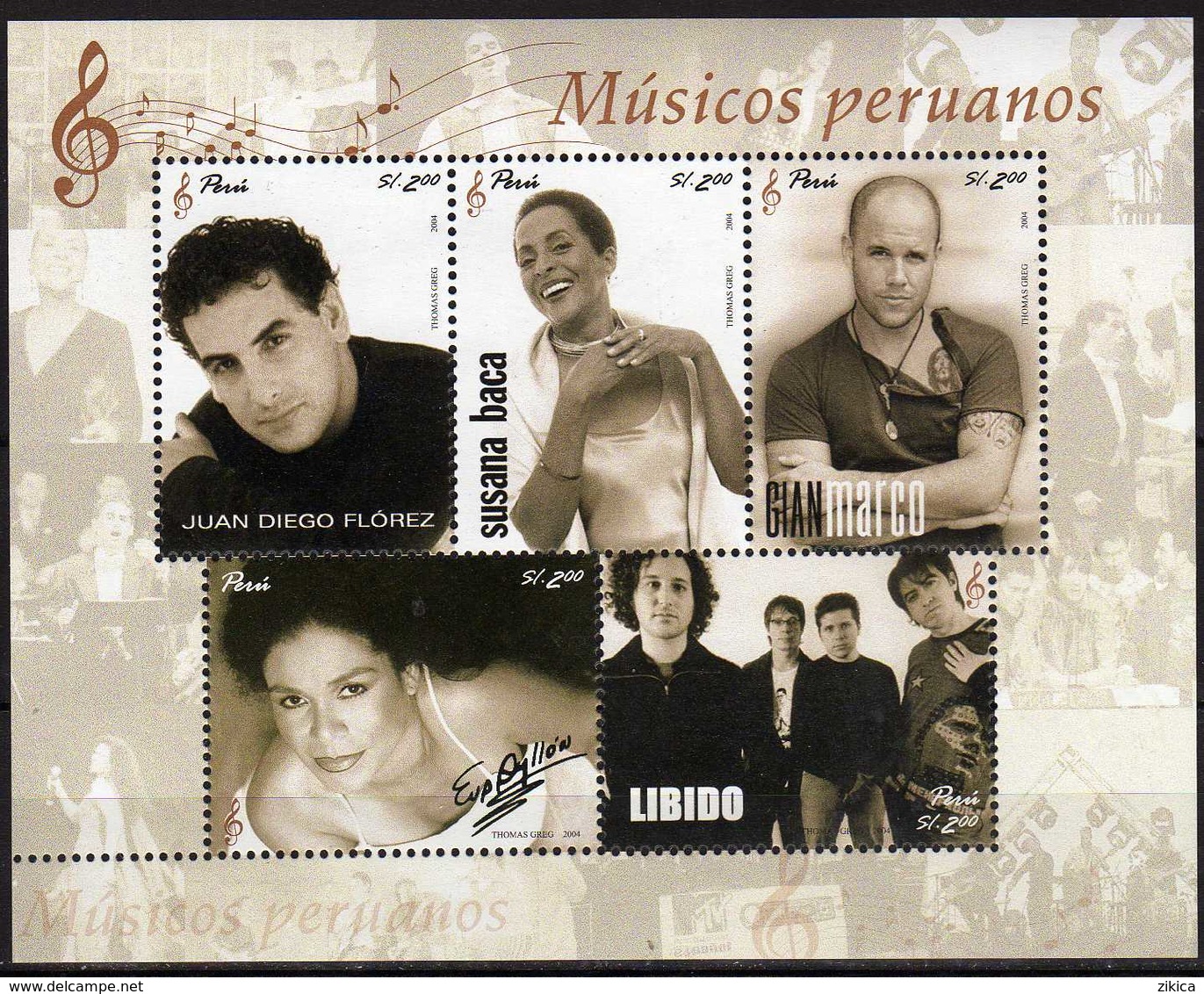 Peru / Perou 2004 Musicians. MNH - Peru