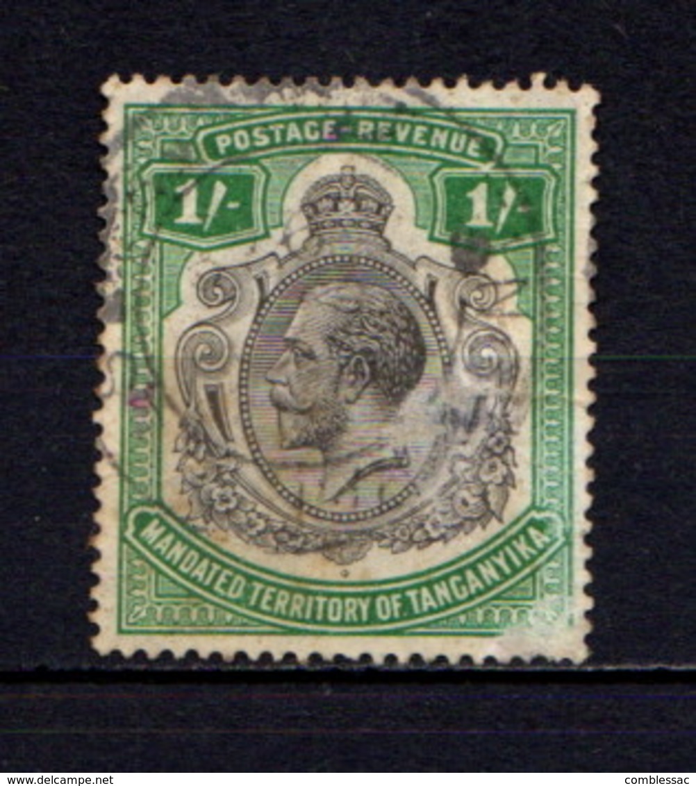 TANGANYIKA    1927    1/- Green    USED - Tanzania (1964-...)