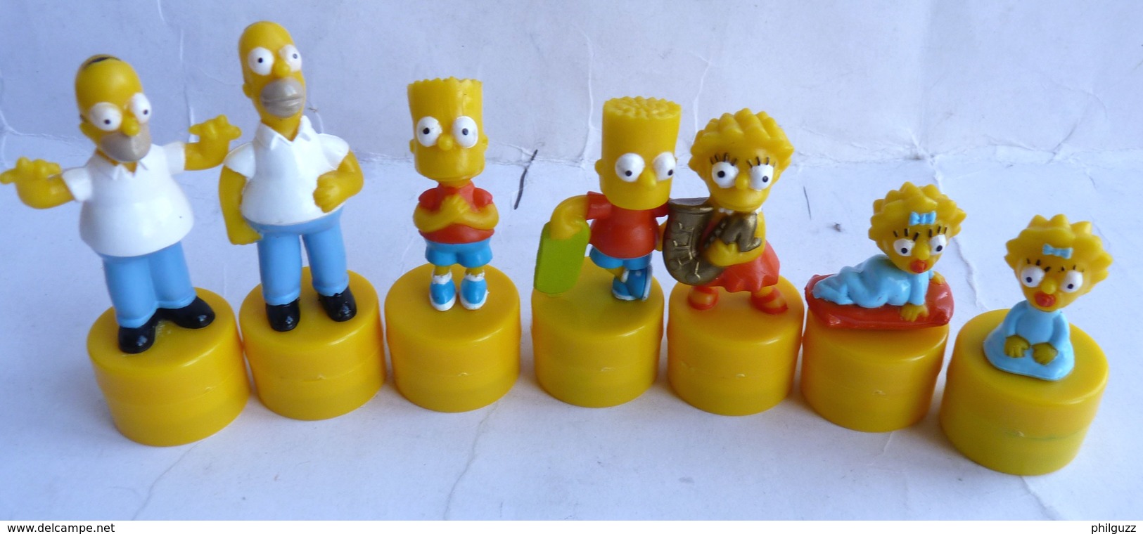 Lot 7 FIGURINES SIMPSON TAMPON TUBO DUNKIN Figurine - Simpsons