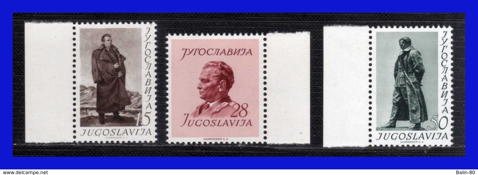 1952 - Yugoslavia - Sc. 355 - 357 - BH - MNH - YU- 095 - Nuevos