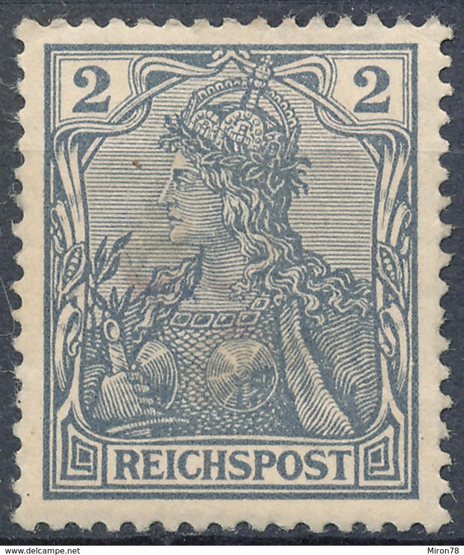 Stamp Germany 190 Reichpost 2pf MH - Ungebraucht