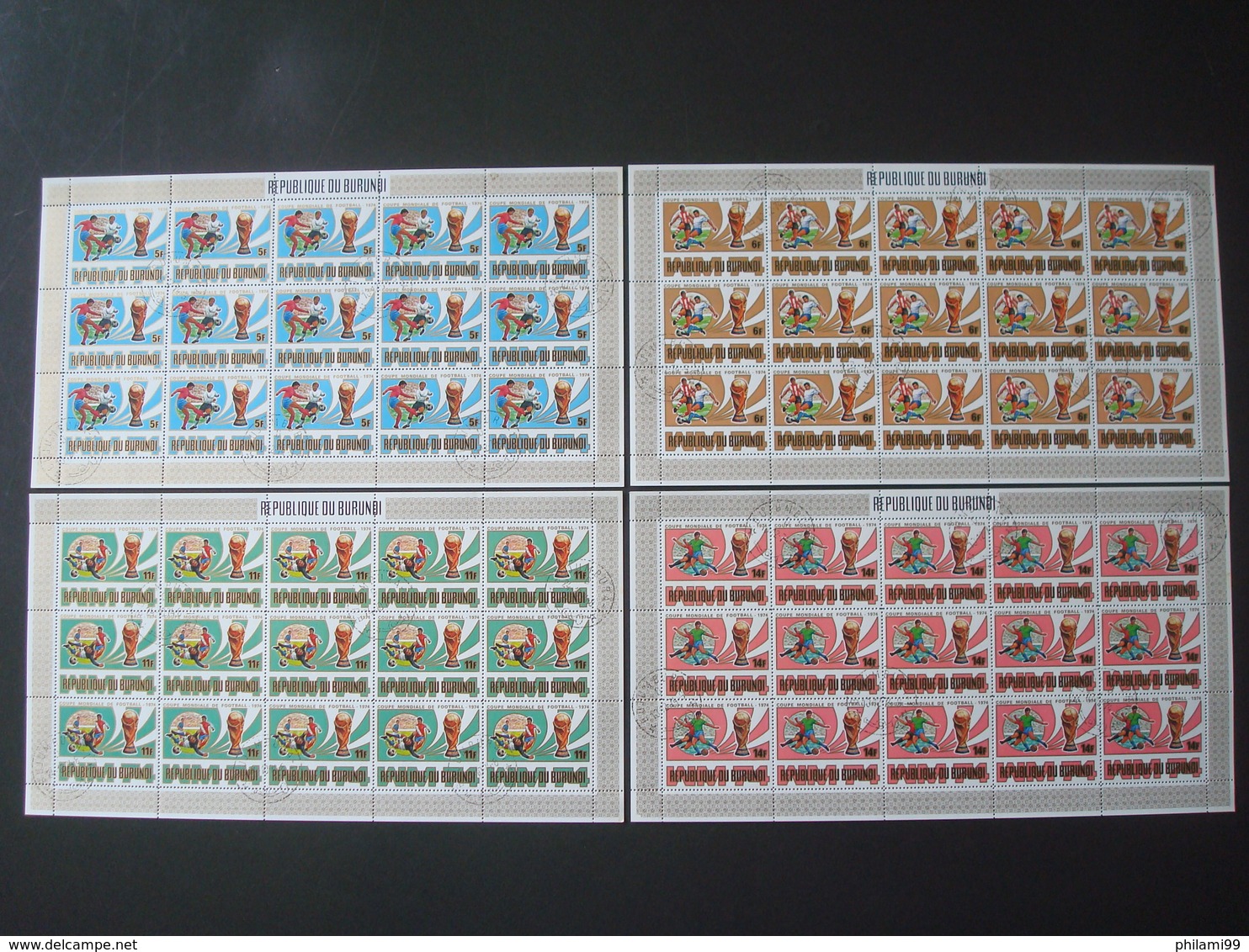 BURUNDI 11 SETS In 45 FULL / PARTIAL SHEETS 9 SCANS / USED O/w FAUNA FOOTBALL CHRISTMAS - Verzamelingen