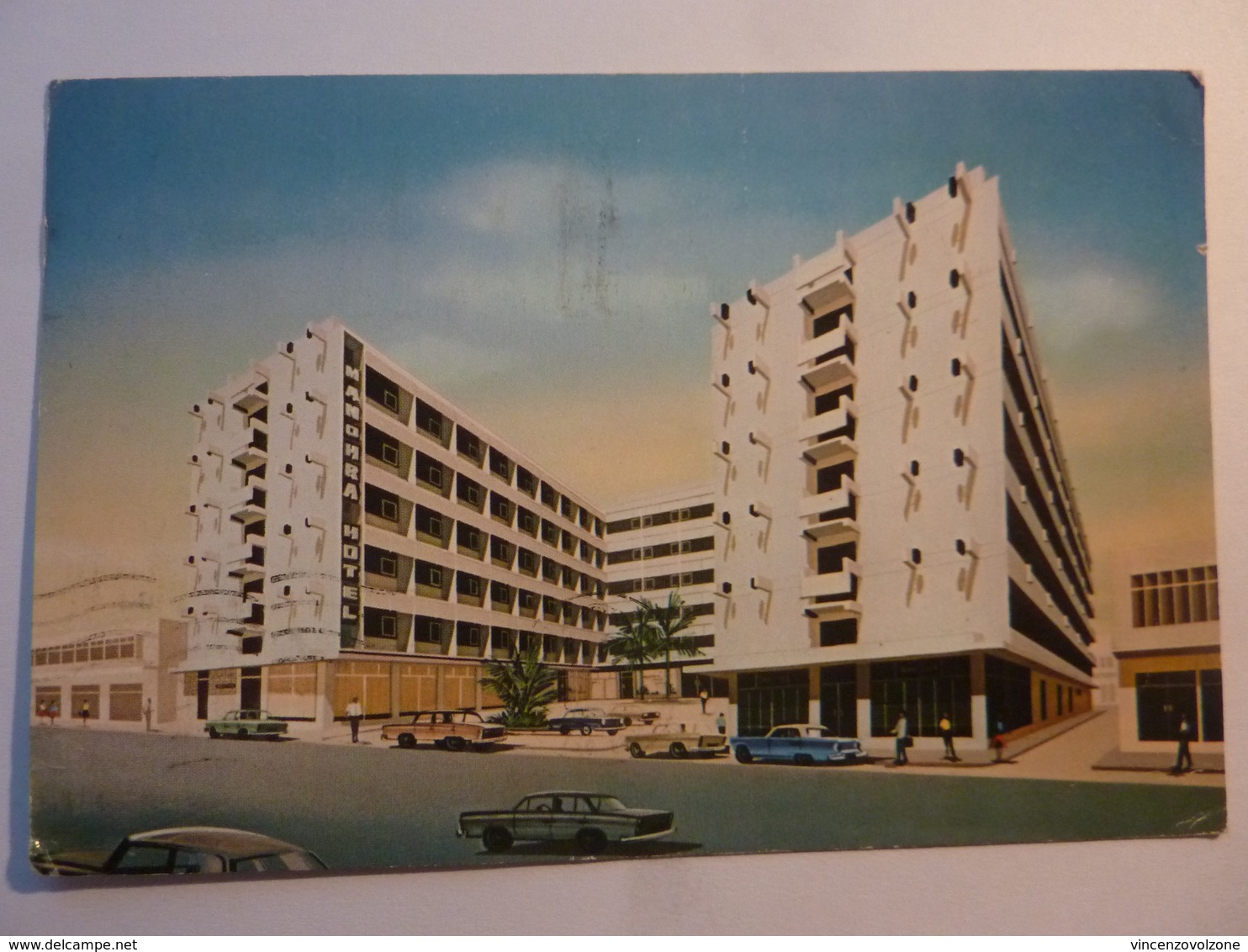 Cartolina Viaggiata  "MANHORA HOTEL Bangkok" 1973 - Tailandia