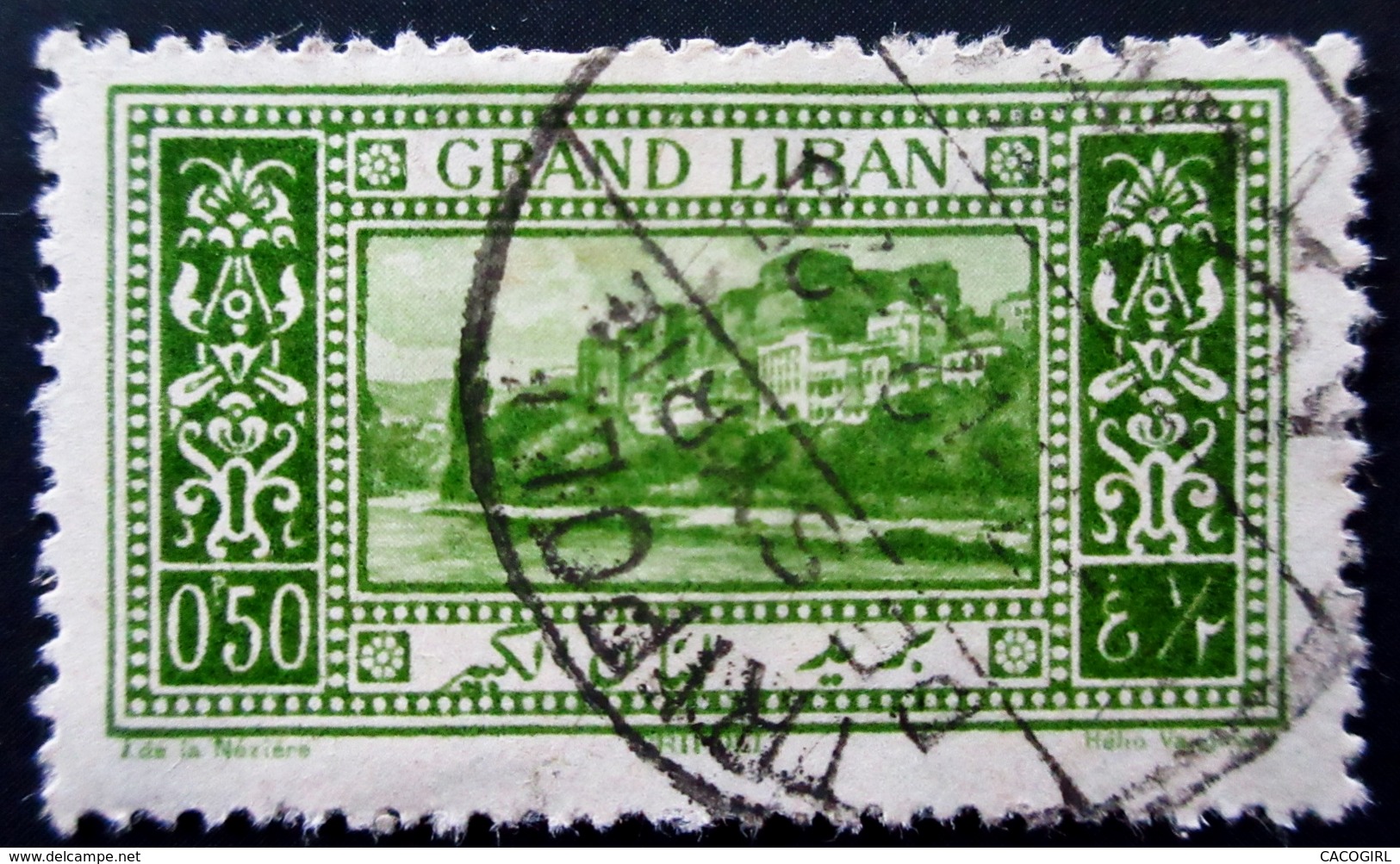 1925 Grand Liban Yt 52  Grand Liban - Landscapes .Tripoli . Oblitération TRIPOLI - Oblitérés