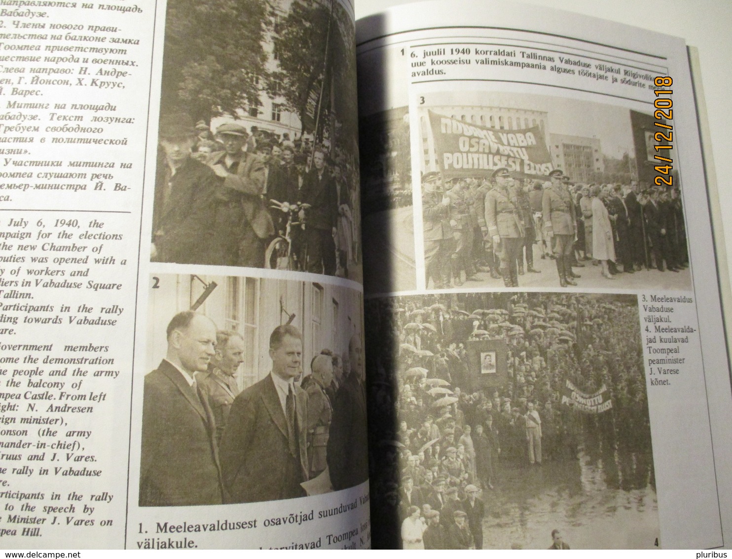 ESTONIA THE YEAR 1940 BEFORE AND AFTER , PHOTO BOOK IN ESTONIAN RUSSIAN AND ENGLISH , 0 - Europe