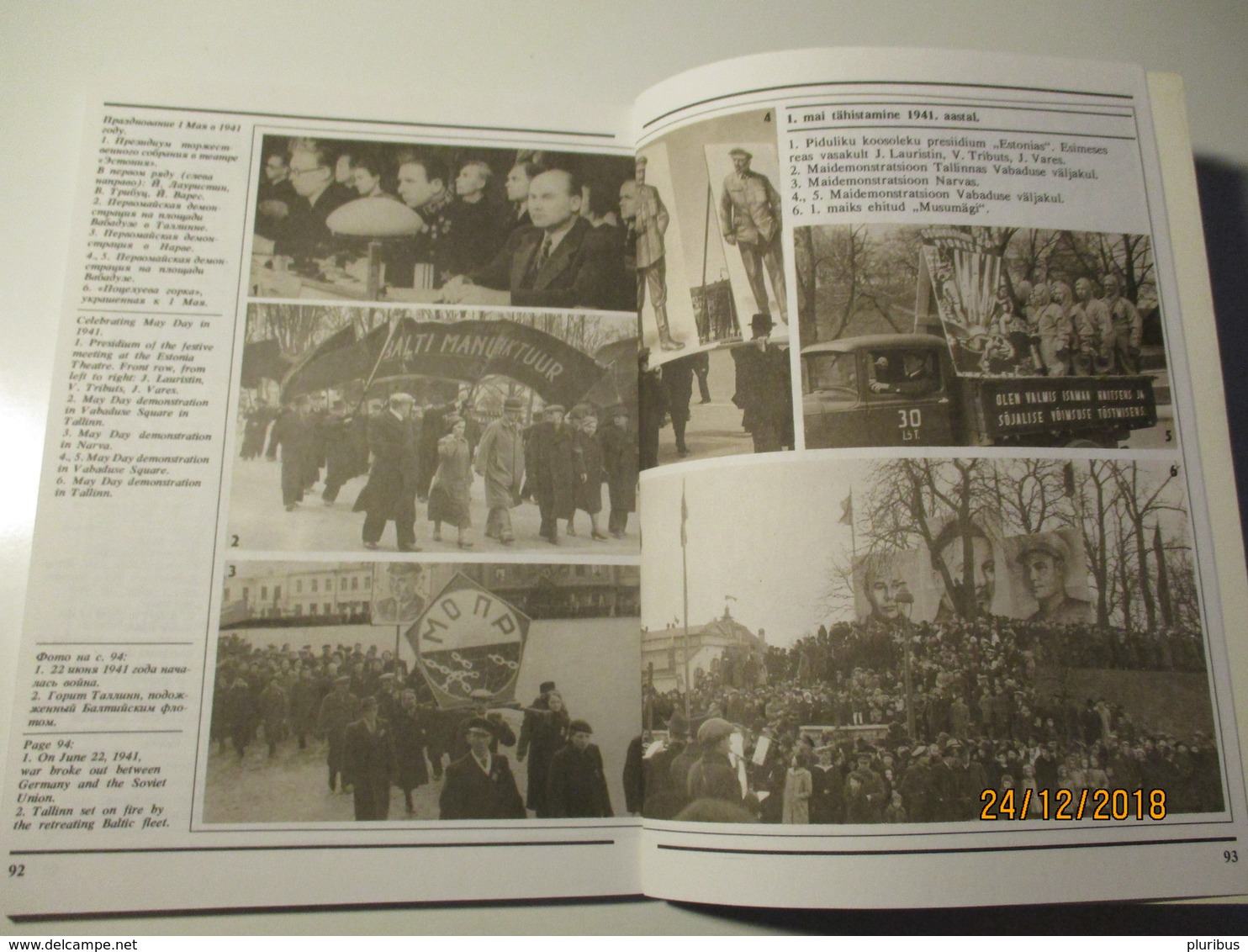 ESTONIA THE YEAR 1940 BEFORE AND AFTER , PHOTO BOOK IN ESTONIAN RUSSIAN AND ENGLISH , 0