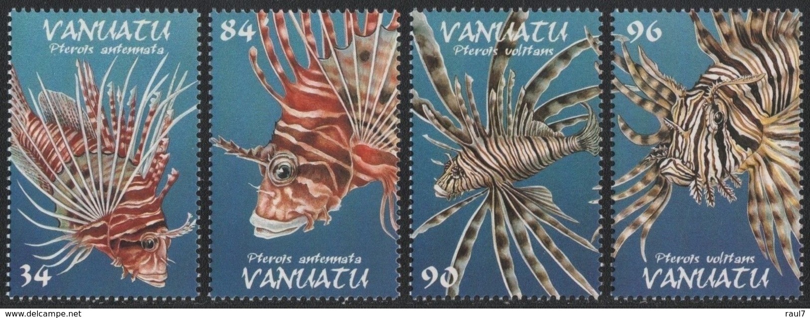 Vanuatu 1999 - Faune, Poissons  - 4 Val Neufs // Mnh - Vanuatu (1980-...)