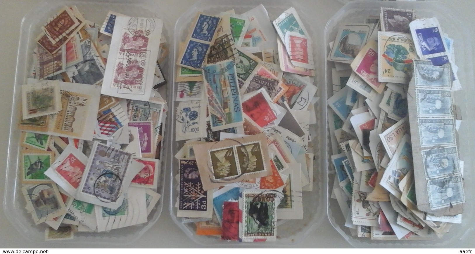 Monde - 400 Grammes Sur Fragments - Environ 2300 Timbres - Vrac (min 1000 Timbres)