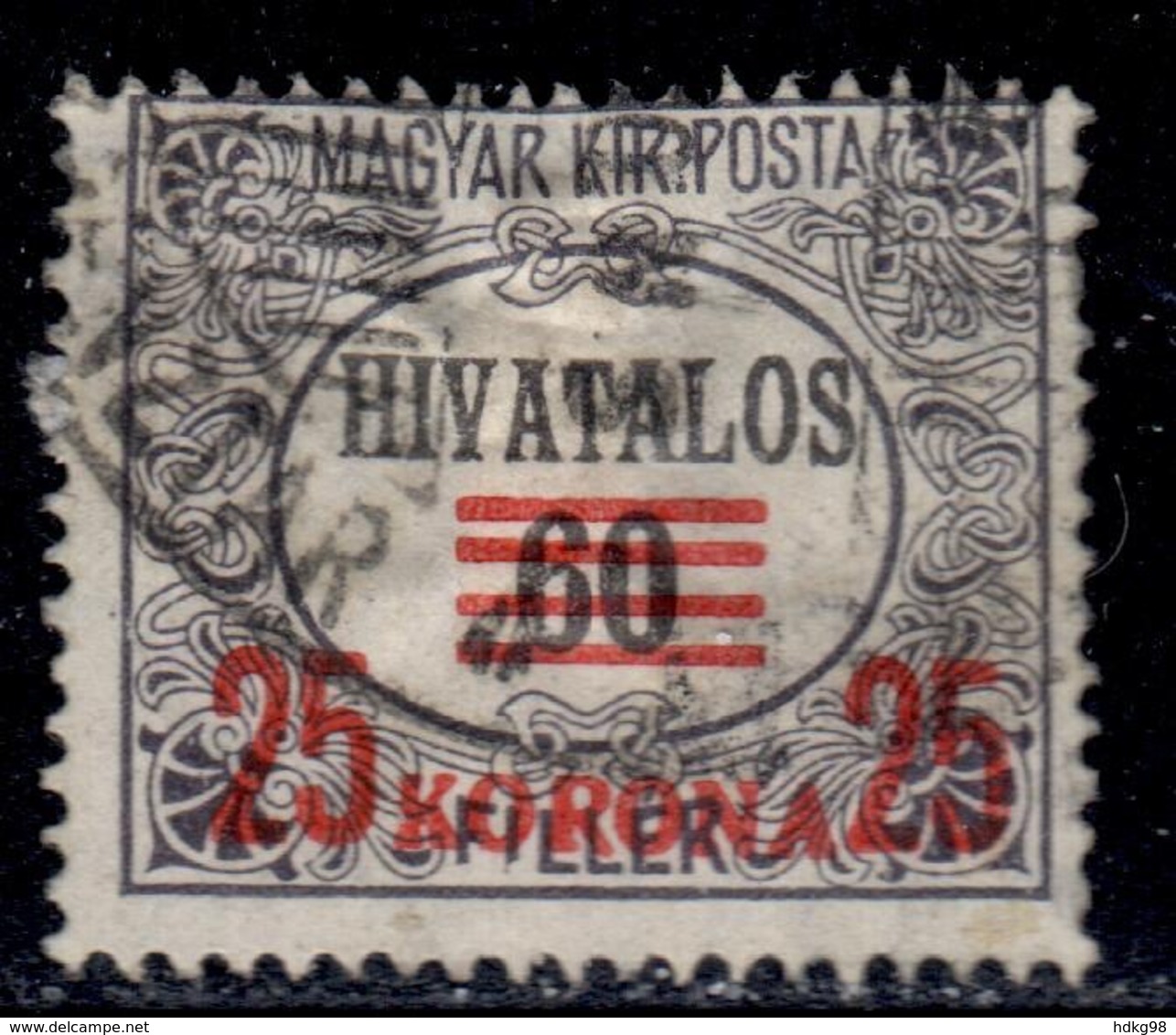 H+ Ungarn 1922 Mi 10 16 Dienstmarken - Oficiales