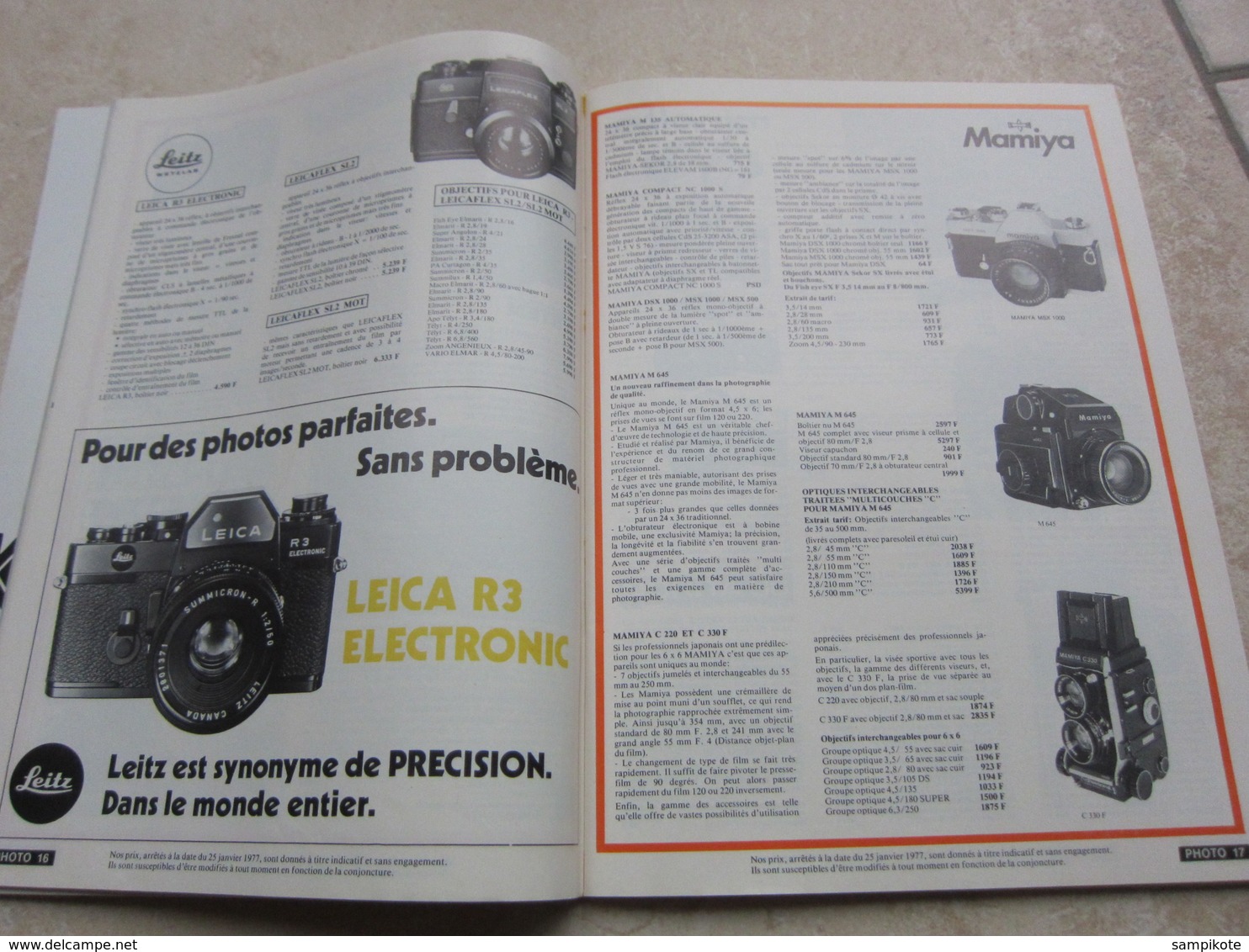 Catalogue Publicité Photo Ciné Son 1977/1978 - Matériel & Accessoires