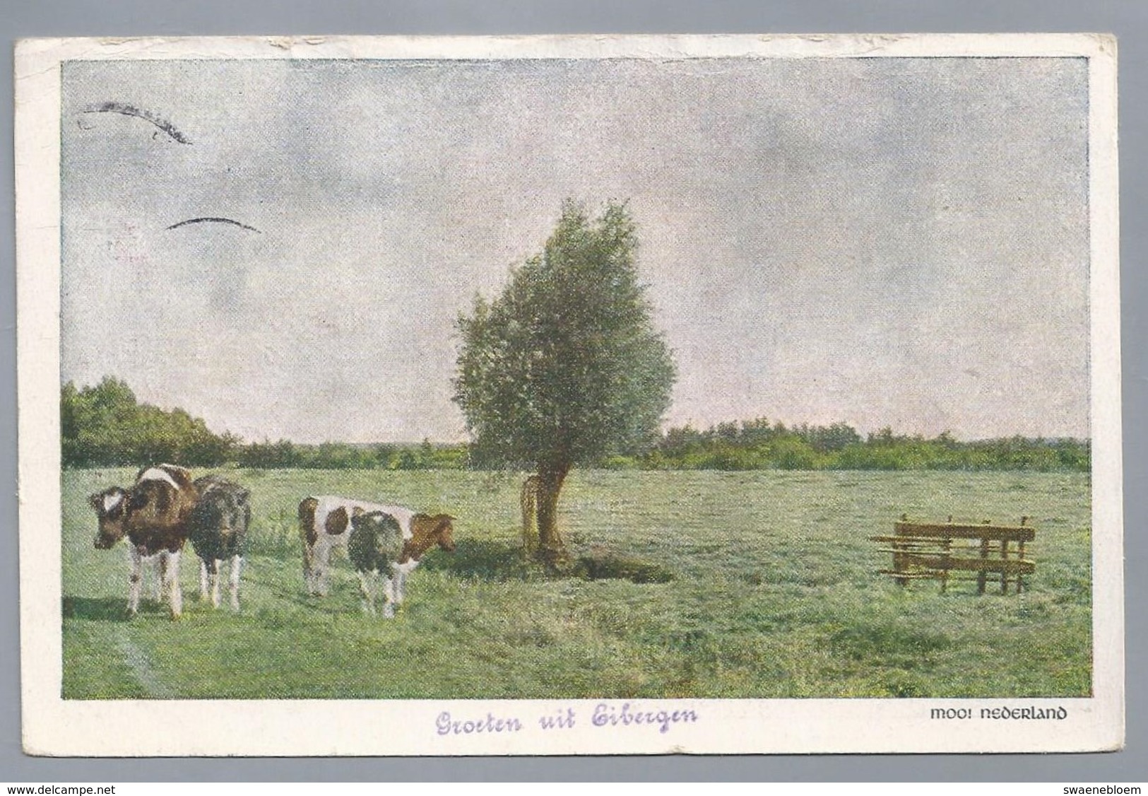 NL.- GROETEN UIT EIBERGEN. MOOI NEDERLAND 1944. WEILAND. KOEIEN. - Gruss Aus.../ Gruesse Aus...