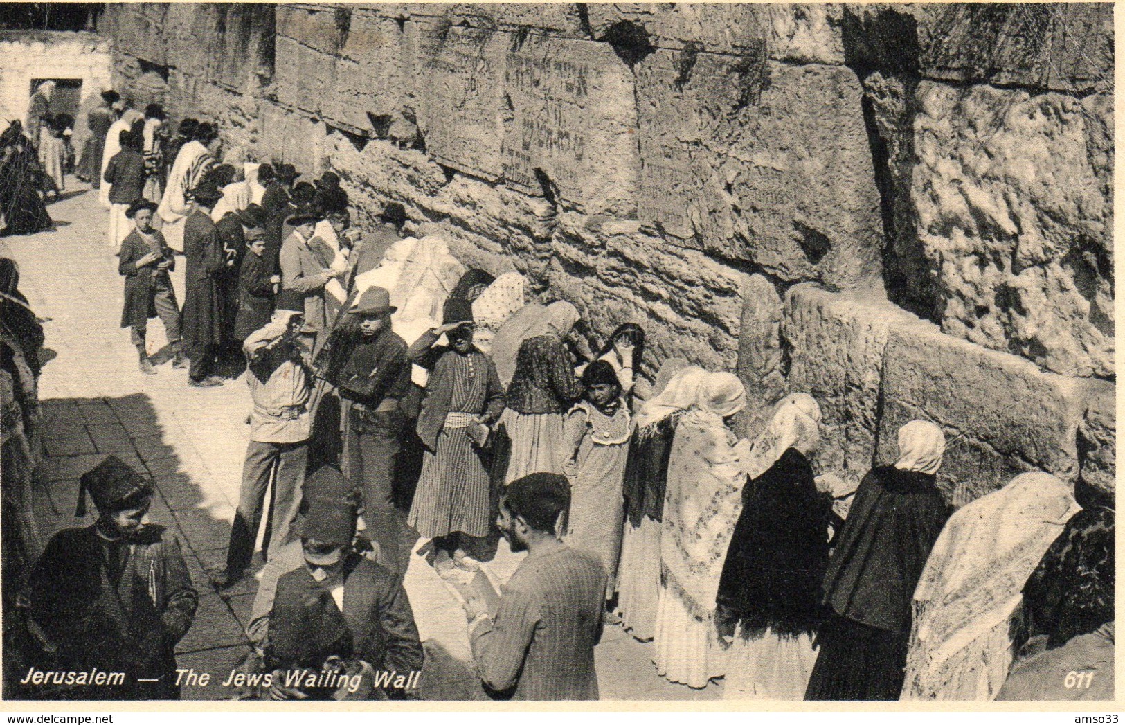 9638. CPA JERUSALEM. THE JEWS WAILING WALL - Non Classés