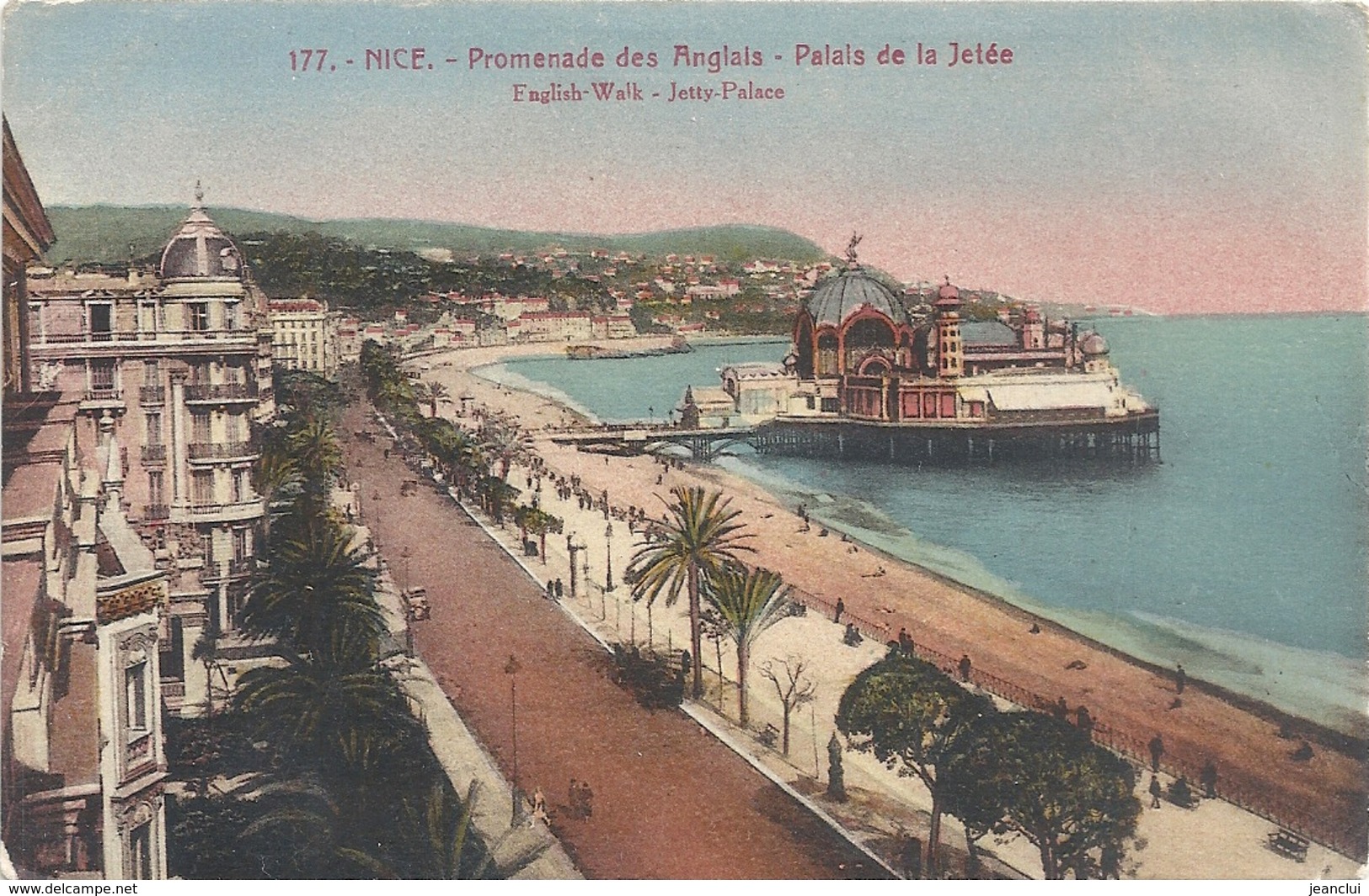 NICE .177.  PROMENADE DES ANGLAIS . PALAIS DE LA JETEE . ECRITE AU VERSO - Multi-vues, Vues Panoramiques