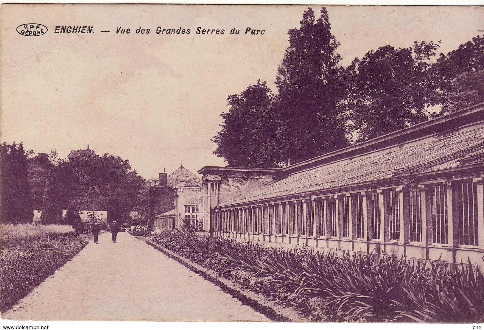 ENGHIEN VUE DES GRANDES SERRES 1911 - Edingen