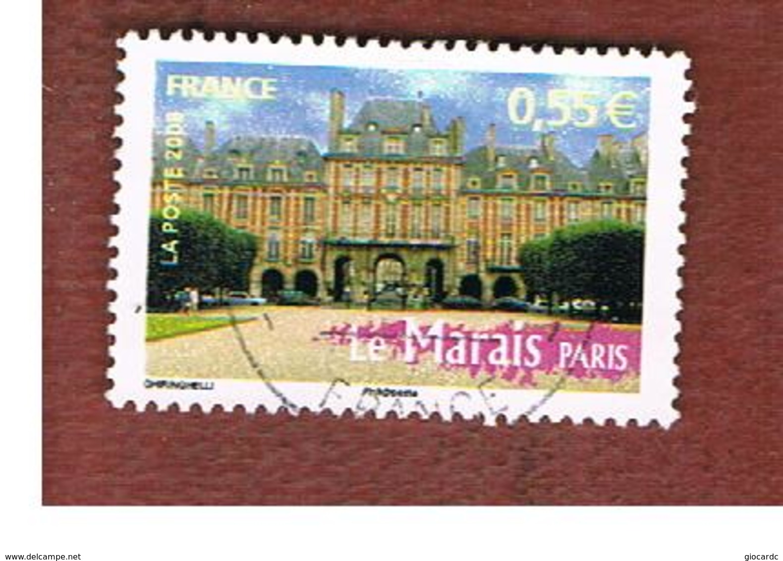 FRANCIA (FRANCE) -  YV 4166   -           2008 LE MARAIS, PARIS         (FROM BF)       - USED - Usati