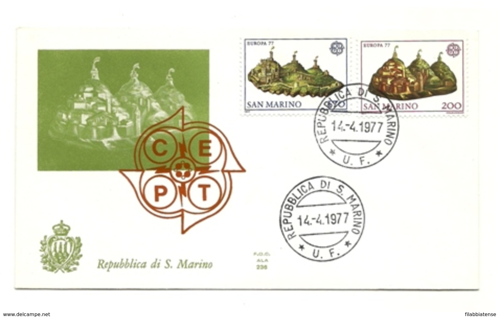 1977 - San Marino 978/79 Europa - FDC - 1977