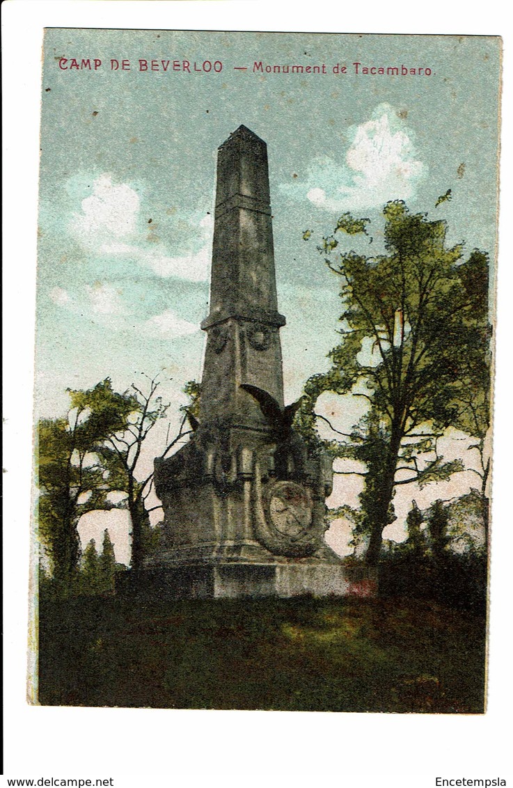 CPA - Cartes Postales - Belgique- Camp De Beverloo- Monument De Tacambaro -S4398 - Beringen