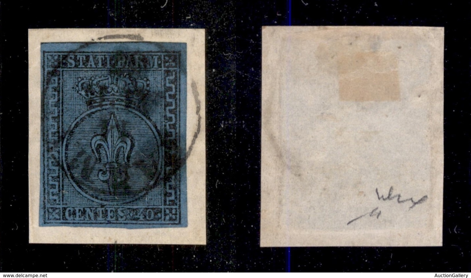 ANTICHI STATI - PARMA - 1852 - 40 Cent (5) Usato Su Frammento - Chiavarello - Other & Unclassified