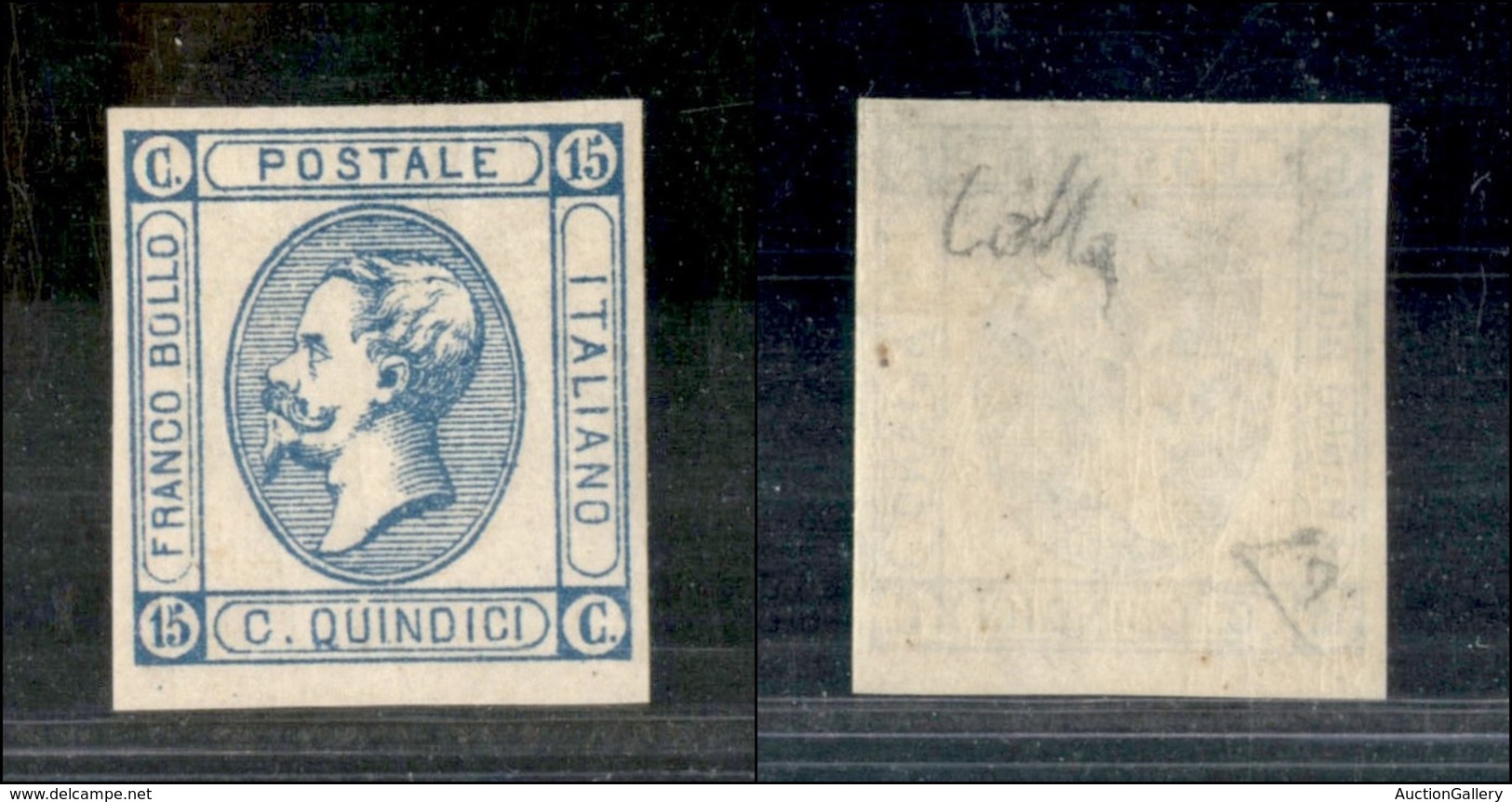REGNO D'ITALIA - 1863 - 15 Cent (12-primo Tipo) - Gomma Integra - Colla + Diena (1.250) - Sonstige & Ohne Zuordnung