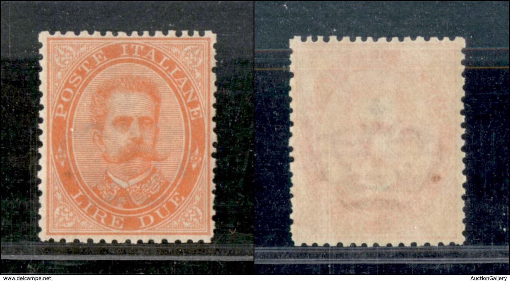 REGNO D'ITALIA - 1879 - 2 Lire (43) - Centratura E Dentellatura Perfette - Gomma Integra (350) - Autres & Non Classés