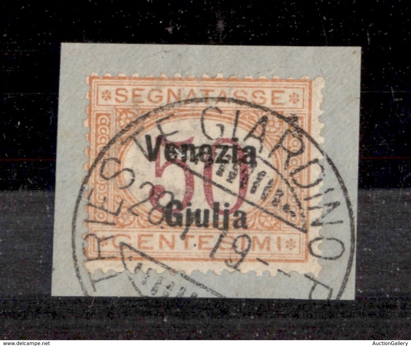 OCCUPAZIONI - VENEZIA GIULIA - 1918 - Segnatasse - 50 Cent (6) Usato Su Frammento (380+) - Other & Unclassified
