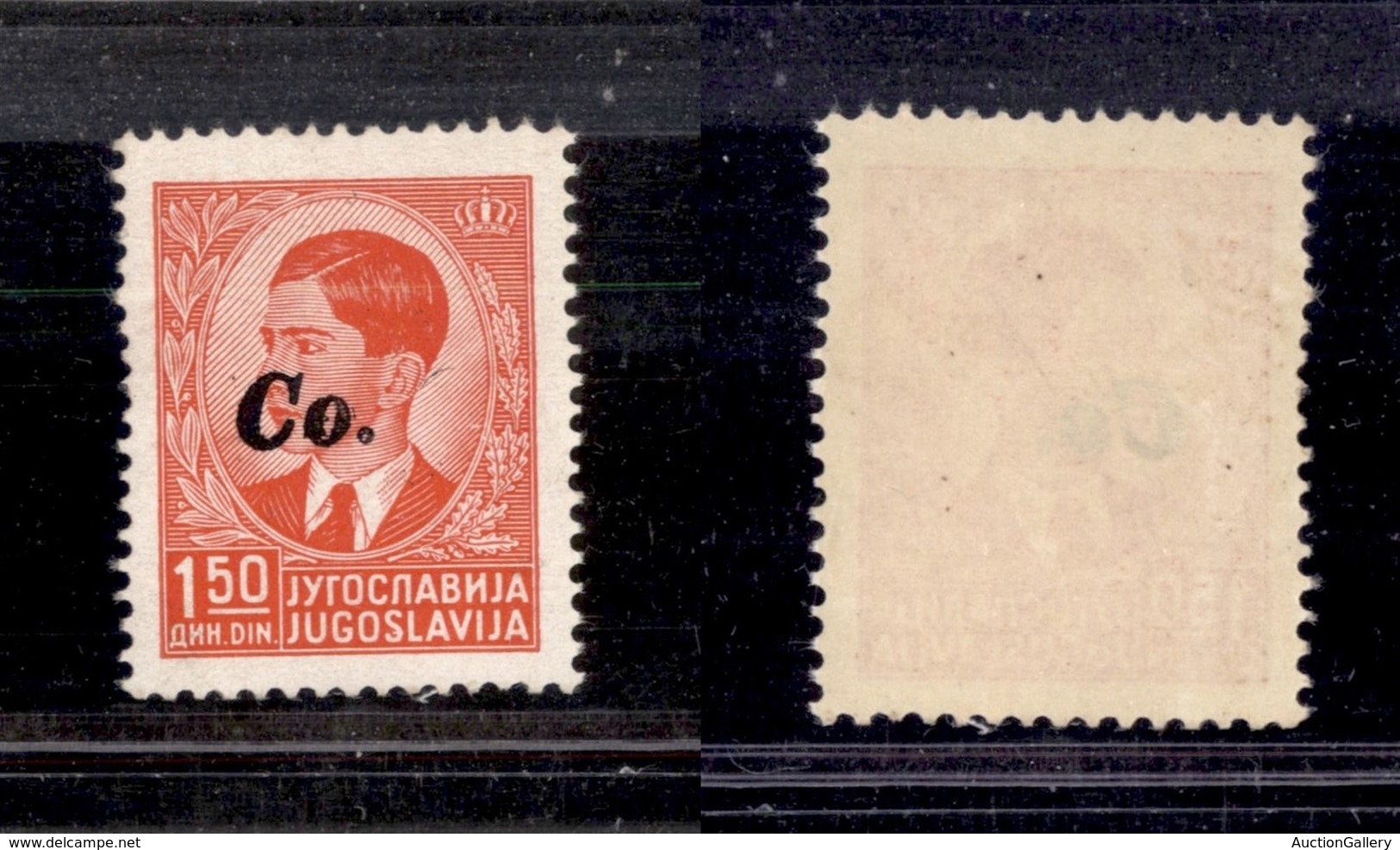 OCCUPAZIONI - LUBIANA - 1941 - 1,50 Din (4Bga) - Solo “Co” - Gomma Integra - Cert. AG (1.450) - Autres & Non Classés