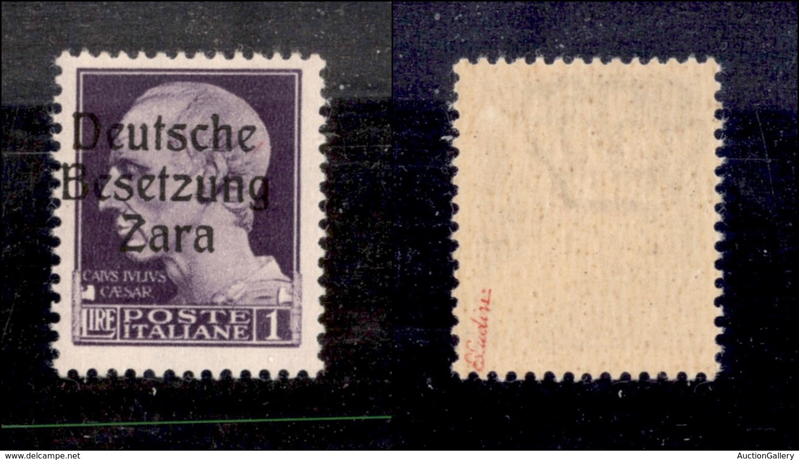 OCCUPAZIONI - ZARA - 1943 - 1 Lira (9e) - Soprastampa A Sinistra - Gomma Integra - Ludin (525) - Other & Unclassified