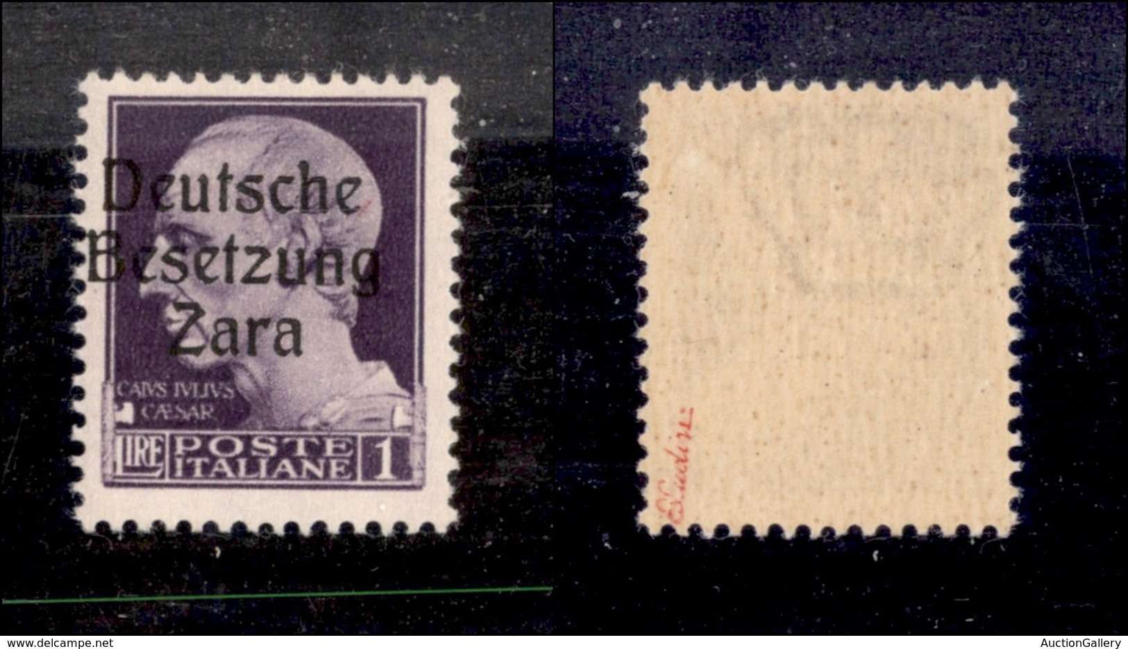 OCCUPAZIONI - ZARA - 1943 - 1 Lira (9e) - Soprastampa A Sinistra - Gomma Integra - Ludin (525) - Sonstige & Ohne Zuordnung