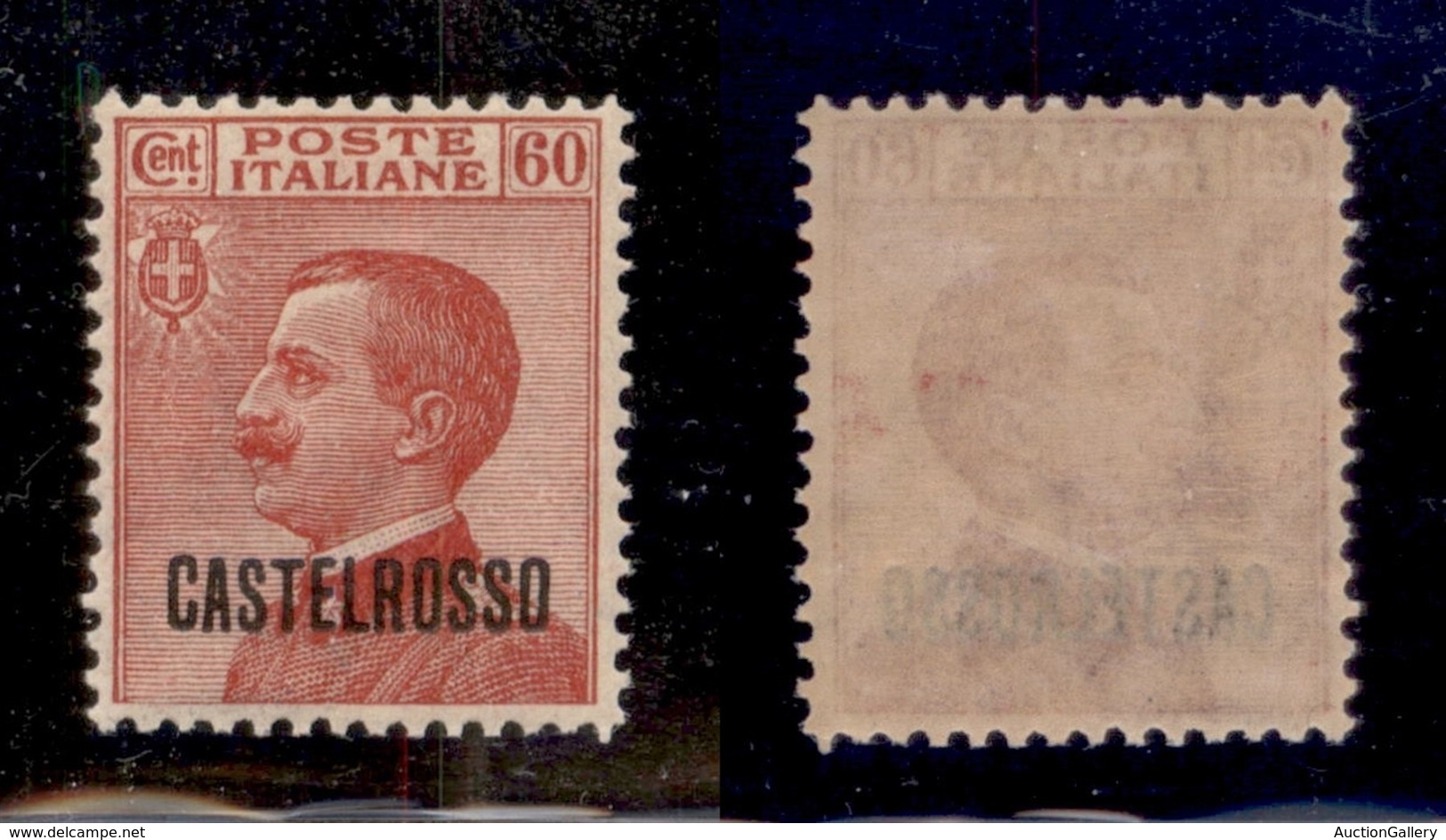 COLONIE ITALIANE - CASTELROSSO - 1922 - 60 Cent (8) - Gomma Integra - Ottimamente Centrato (500) - Autres & Non Classés