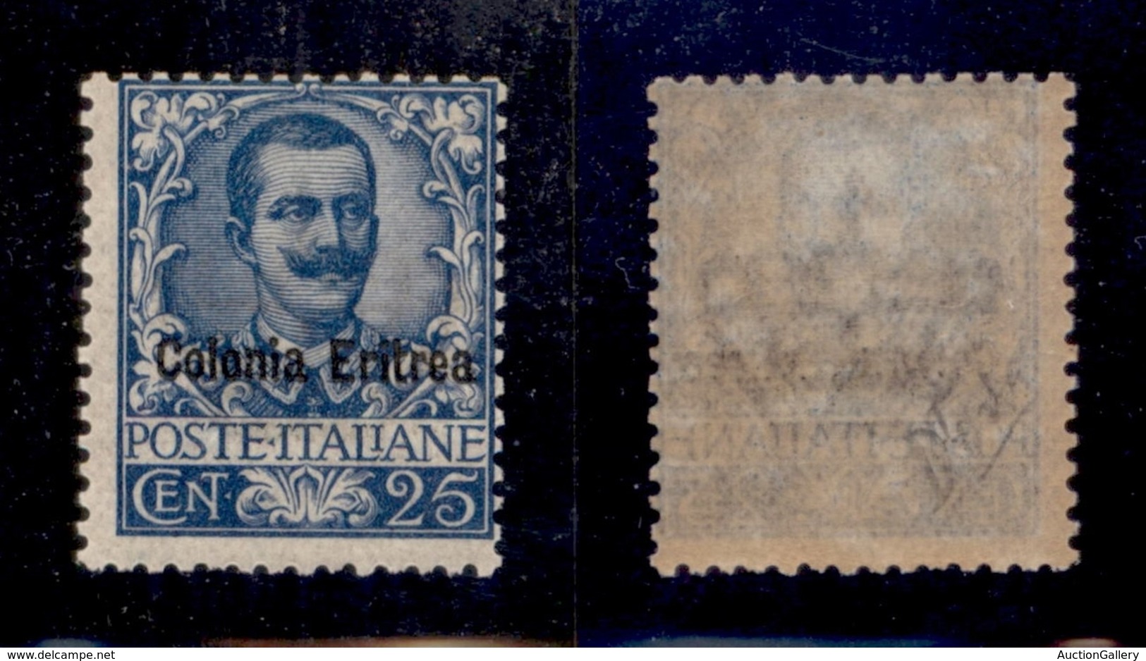 COLONIE ITALIANE - ERITREA - 1903 - 25 Cent Floreale (24) - Gomma Originale (550) - Autres & Non Classés