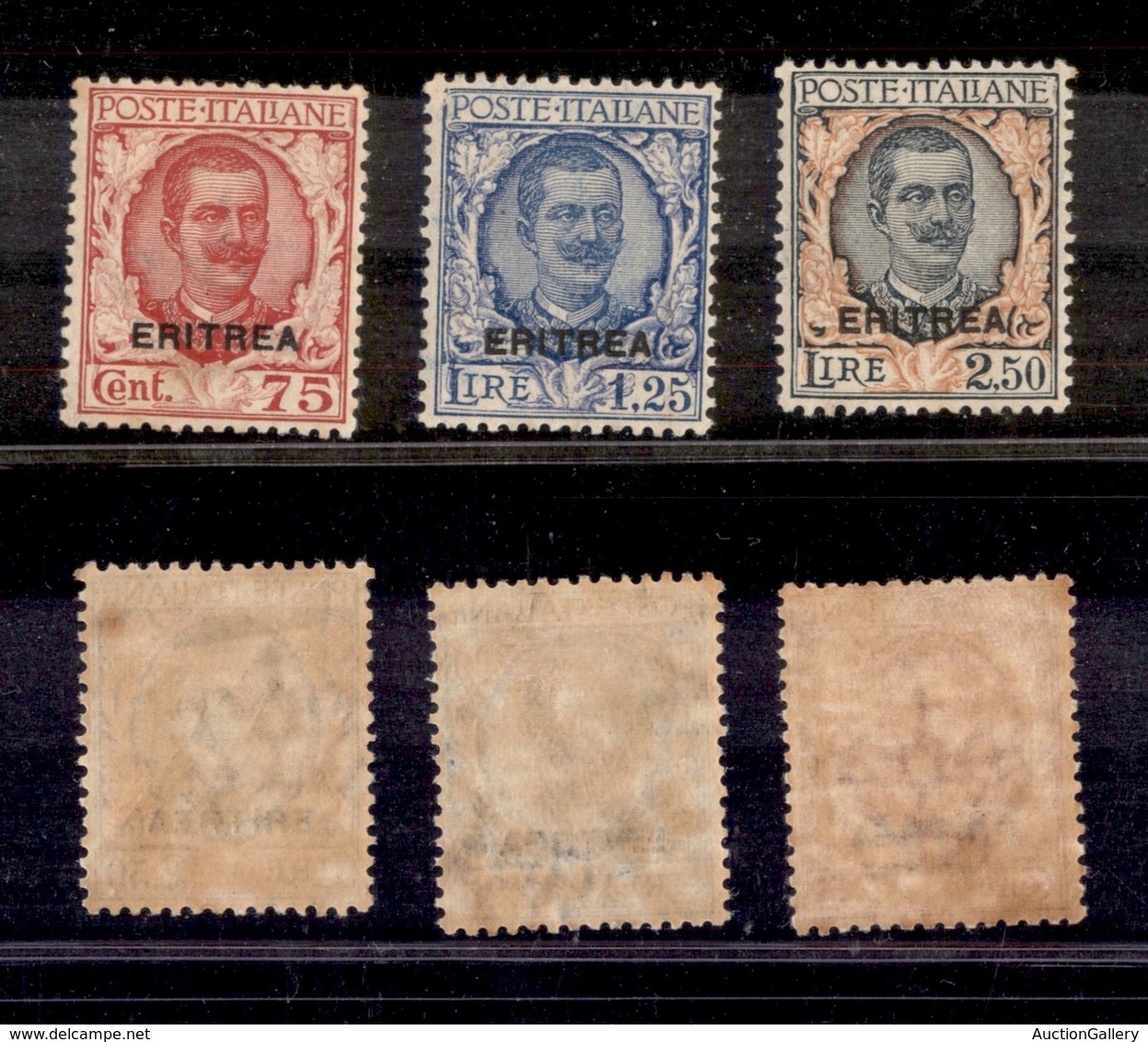 COLONIE ITALIANE - ERITREA - 1926 - Floreale (113/115) - Serie Completa - Ottimamente Centrati - Gomma Integra (3.750) - Other & Unclassified